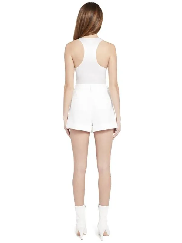 Tops Women Alice Olivia HARMON RACERBACK SLIP TANK Off White