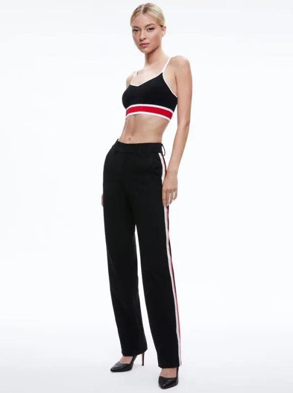 Tops Women Alice Olivia MAUDE BRALETTE Blackperfect Ruby