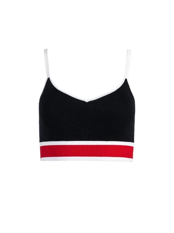 Tops Women Alice Olivia MAUDE BRALETTE Blackperfect Ruby