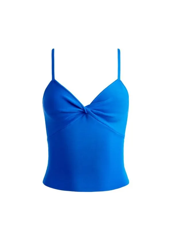 Tops Women Alice Olivia RHONA TWIST FRONT TANK Sapphire