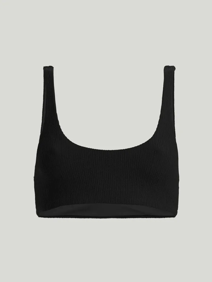Ultra Texture Bikini Top Black Women Wolford Swimwear