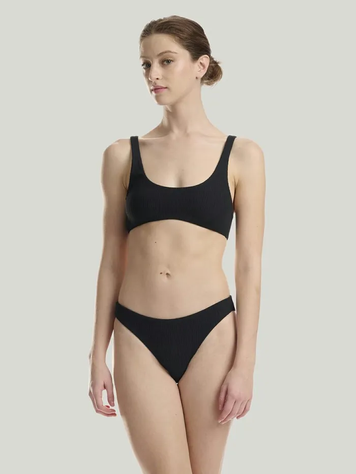 Ultra Texture Bikini Top Black Women Wolford Swimwear