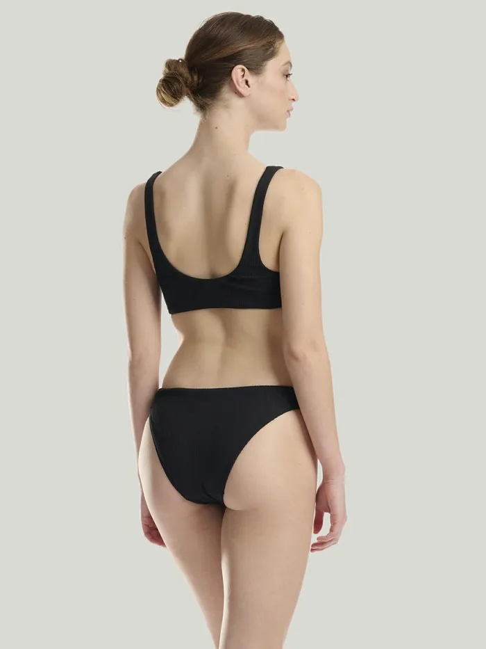 Ultra Texture Bikini Top Black Women Wolford Swimwear
