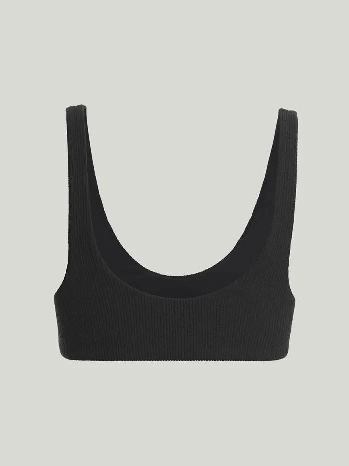 Ultra Texture Bikini Top Black Women Wolford Swimwear