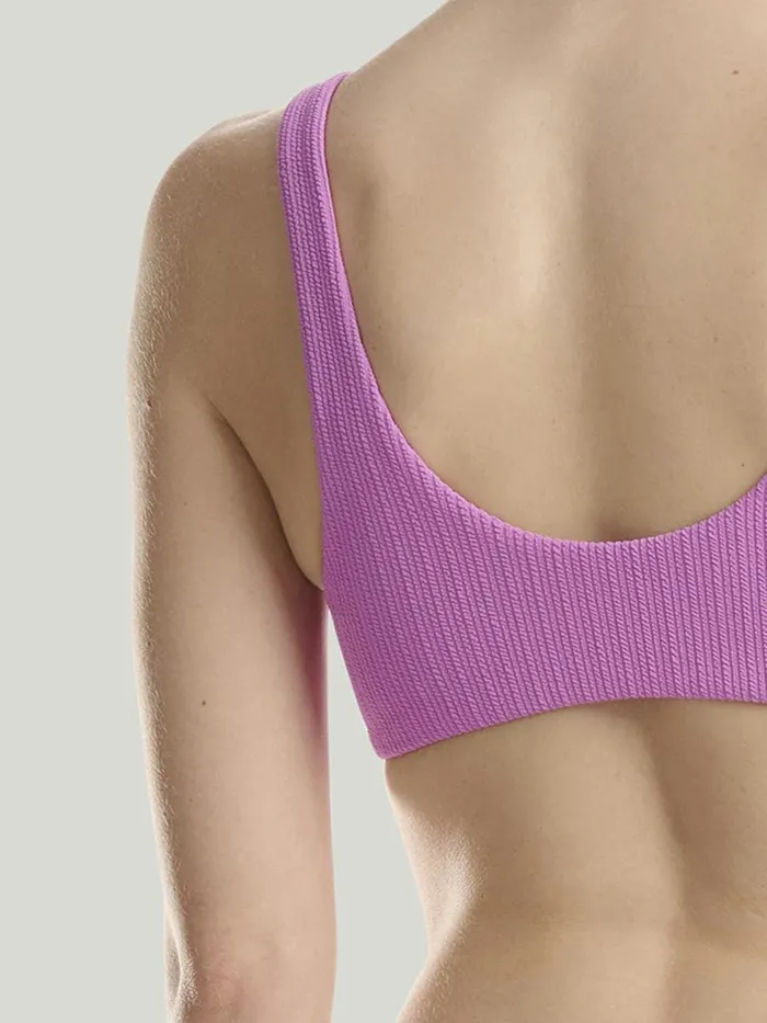 Ultra Texture Bikini Top Orchid Women Wolford Swimwear