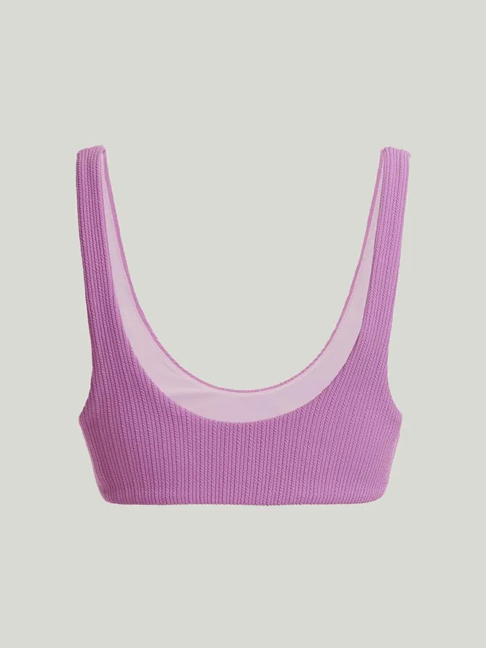 Ultra Texture Bikini Top Orchid Women Wolford Swimwear