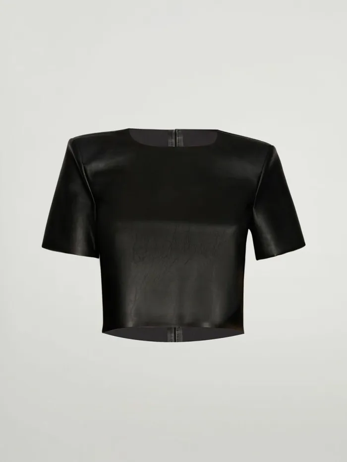 Vegan Top Short Sleeves Black Women Wolford Tops