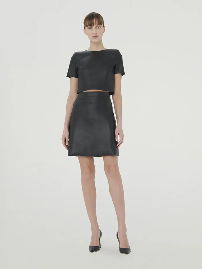 Vegan Top Short Sleeves Black Women Wolford Tops