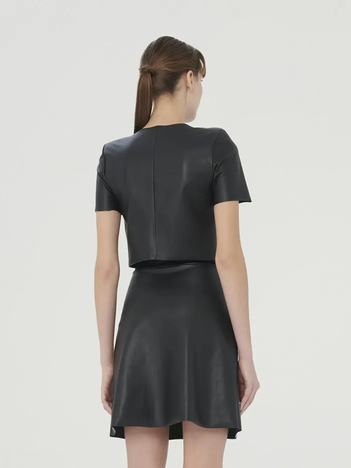Vegan Top Short Sleeves Black Women Wolford Tops