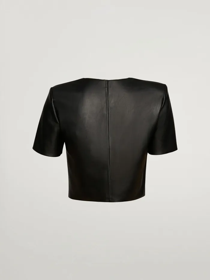 Vegan Top Short Sleeves Black Women Wolford Tops