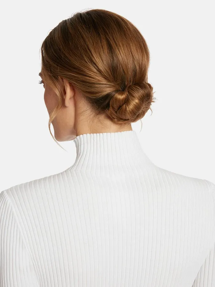 Viscose Rib Pullover White Women Wolford Longsleeve Shirts