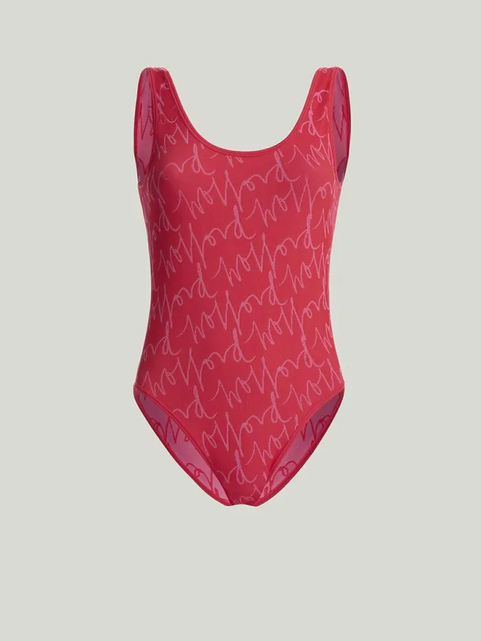 W Athleisure Bodysuit Red Gloworchid Women Wolford Tops