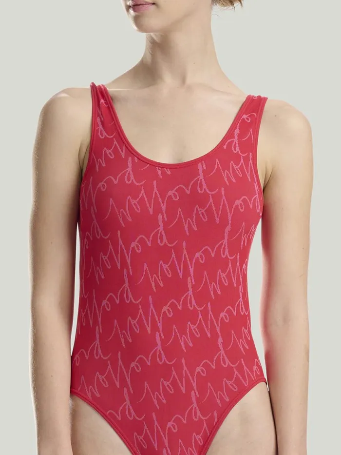 W Athleisure Bodysuit Red Gloworchid Women Wolford Tops