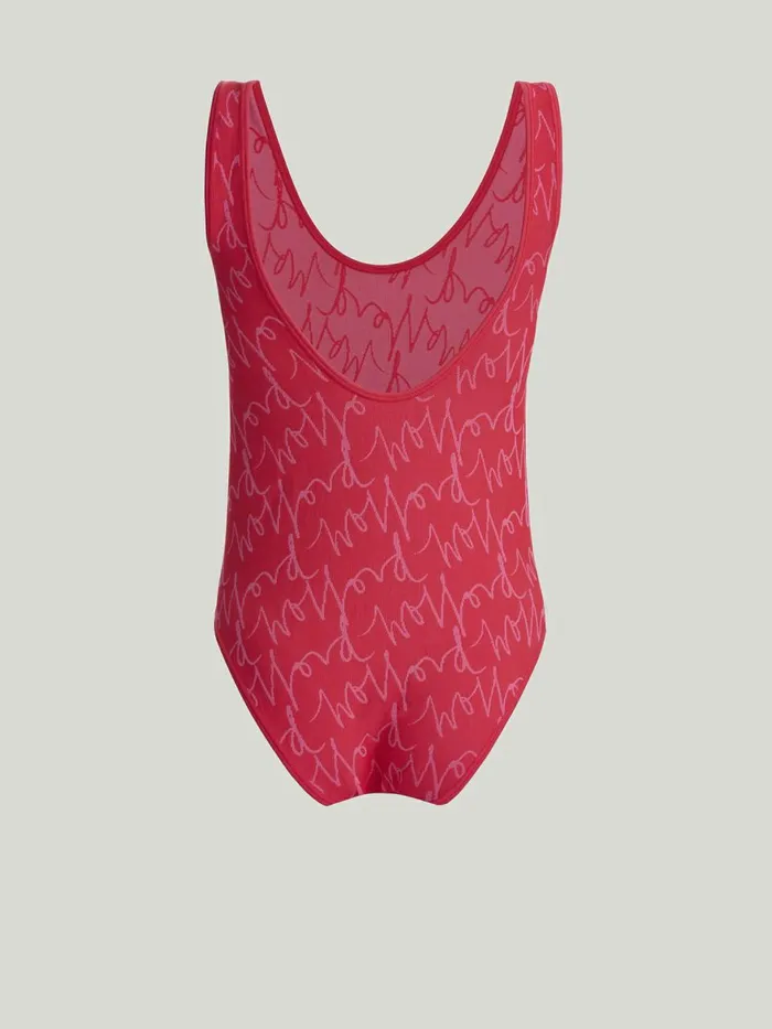 W Athleisure Bodysuit Red Gloworchid Women Wolford Tops