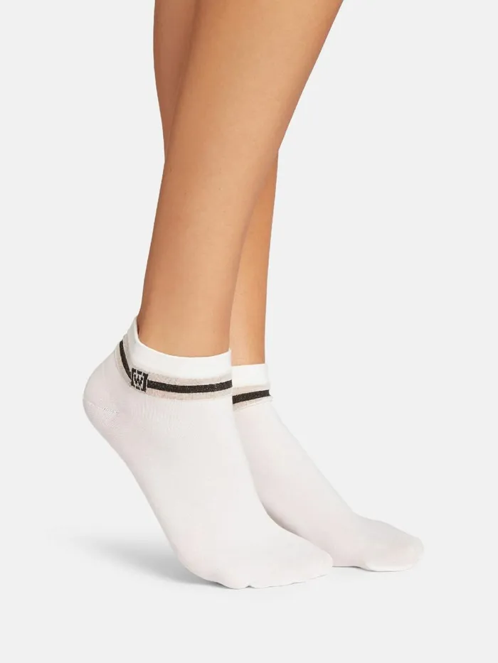 WBand Socks Whiteblack Women Wolford Socks