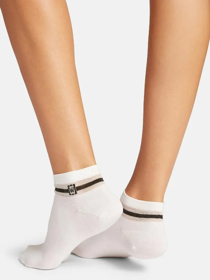 WBand Socks Whiteblack Women Wolford Socks