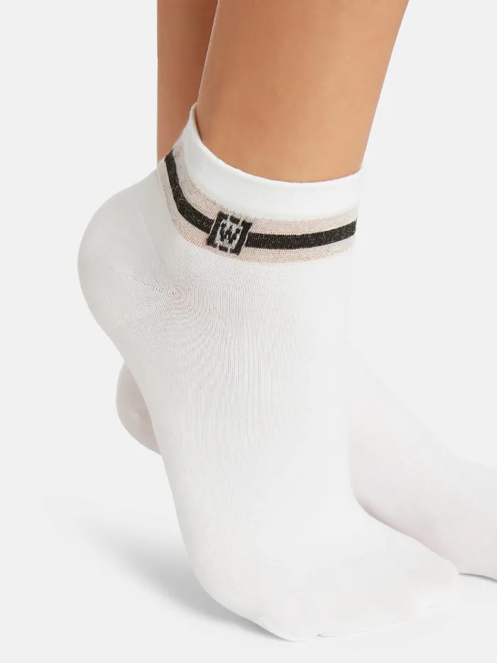 WBand Socks Whiteblack Women Wolford Socks