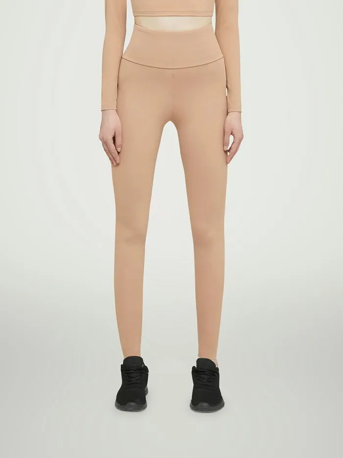 Warm Up Leggings Almond Women Wolford Athleisure Leggings