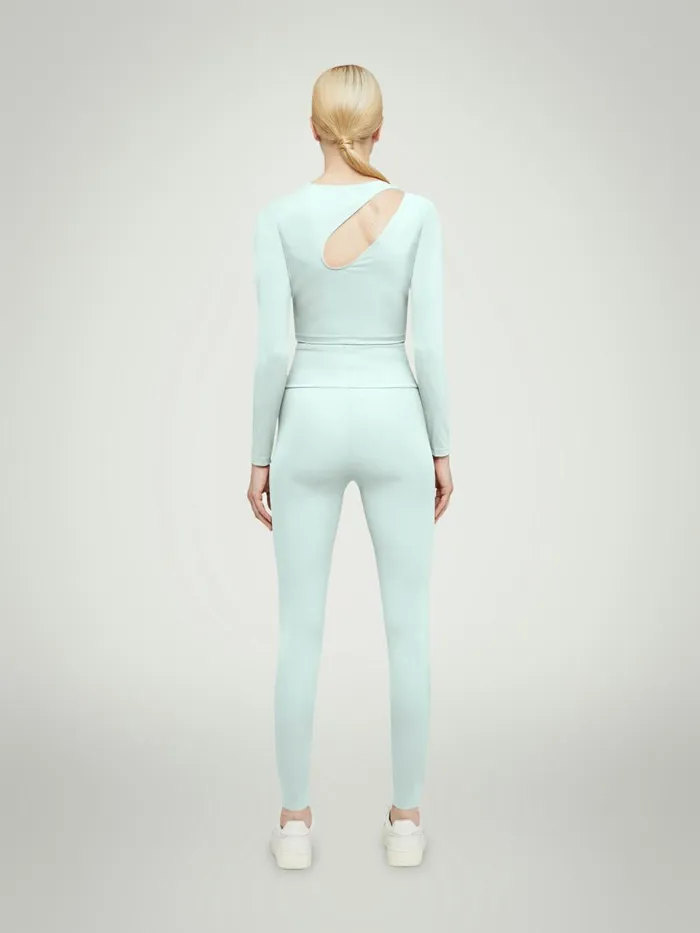Warm Up Leggings Aqua Women Wolford Athleisure Leggings
