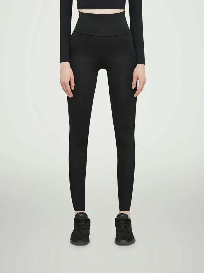 Warm Up Leggings Black Women Wolford Athleisure Leggings