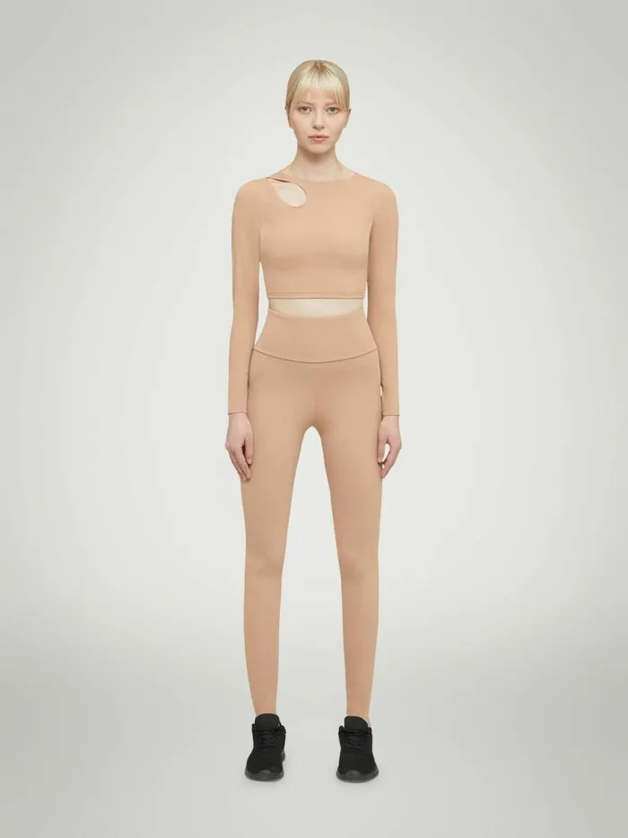 Warm Up Top Long Sleeves Almond Women Wolford Tops