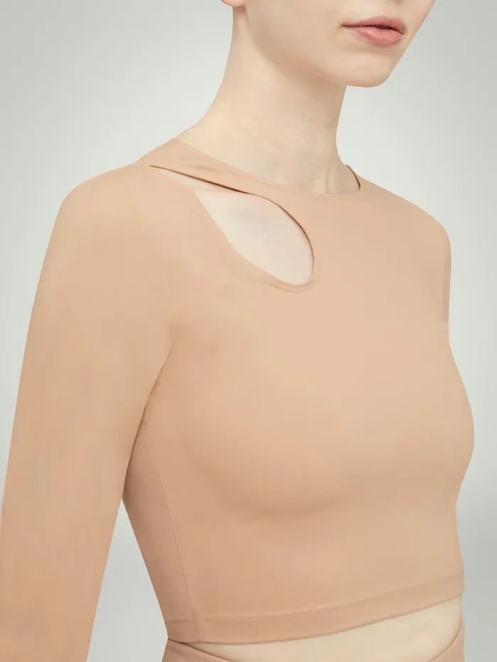Warm Up Top Long Sleeves Almond Women Wolford Tops