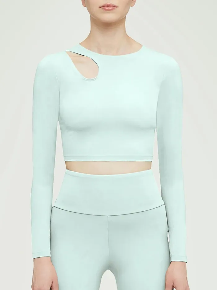 Warm Up Top Long Sleeves Aqua Women Wolford Tops