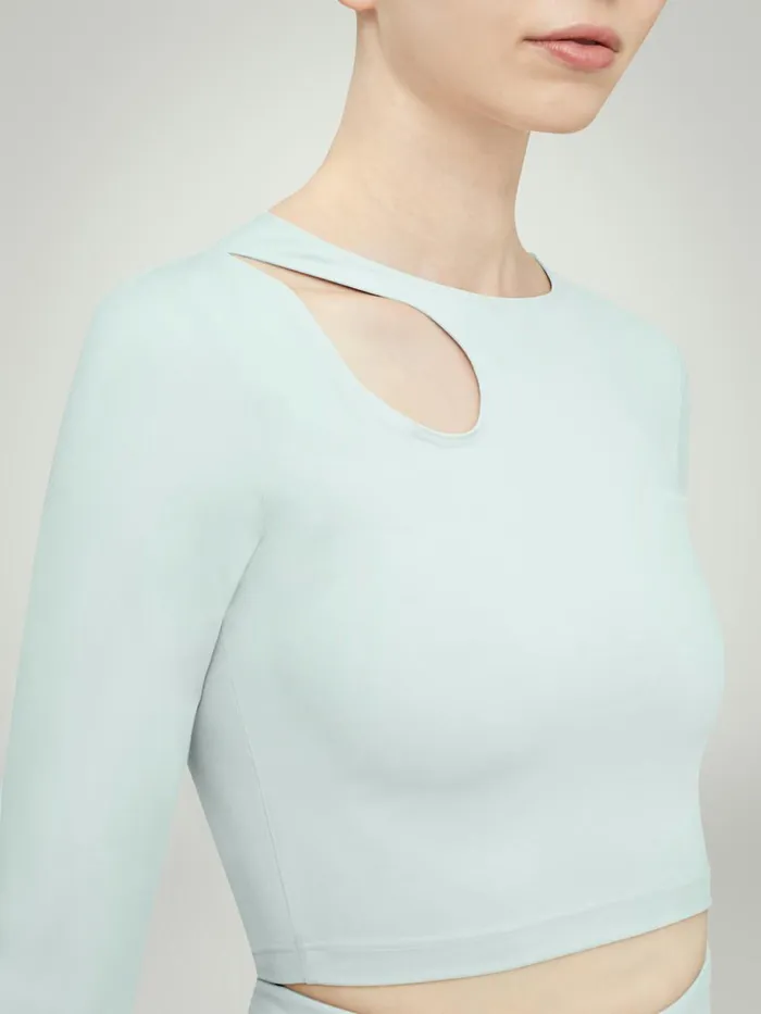 Warm Up Top Long Sleeves Aqua Women Wolford Tops