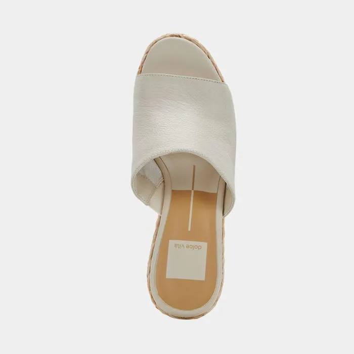 Wedges Shop Dolce Vita Elora Heels Ivory Leather Ivory Leather Heeled Sandals Ivory Leather