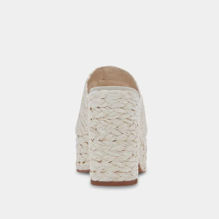 Wedges Shop Dolce Vita Elora Heels Offwhite Raffia Offwhite Raffia Heeled Sandals Off White Raffia