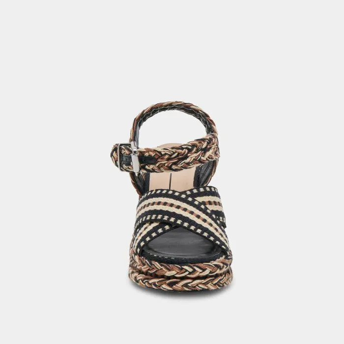 Wedges Shop Dolce Vita Grayce Heels Black Multi Woven Black Multi Woven