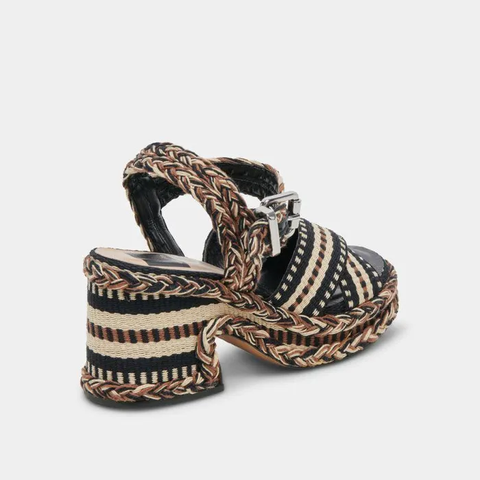 Wedges Shop Dolce Vita Grayce Heels Black Multi Woven Black Multi Woven