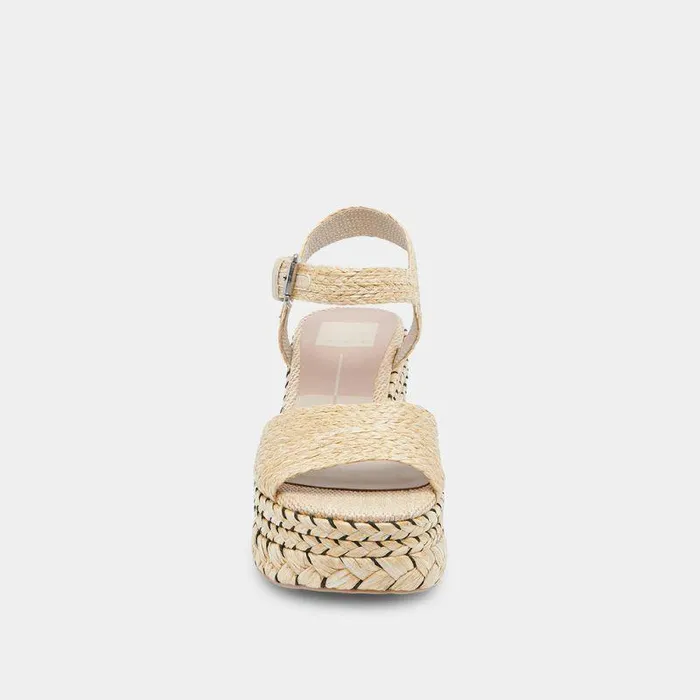 Wedges Shop Dolce Vita Tiago Wedges Lt Natural Raffia Raffia Sandals and Recycled Materials Lt Natural Raffia