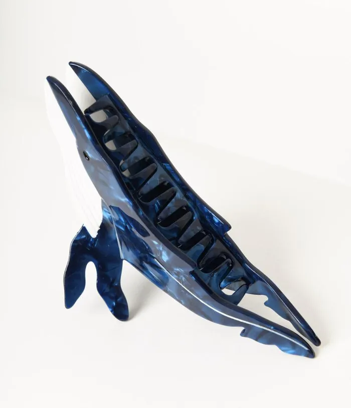 Whale Acrylic Hair Claw Accessories Unique Vintage Beauty