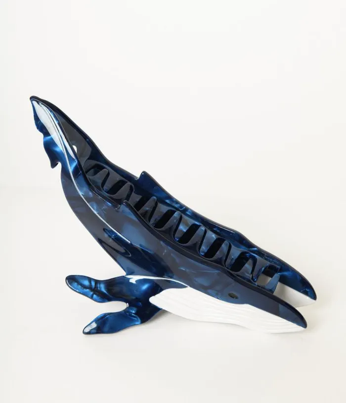 Whale Acrylic Hair Claw Accessories Unique Vintage Beauty