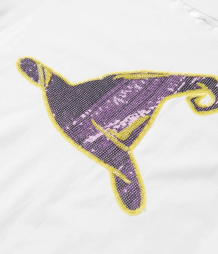White Witch Hat Sequin Unisex Tee ClothingHalloweenPlus Unique Vintage Graphic Tees