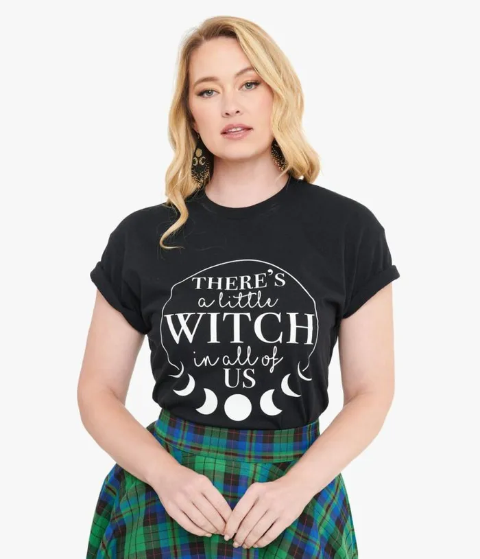 Wickedly Divine Shop Black There039s A Little Witch In All Of Us Unisex Graphic Tee ClothingPlus Unique Vintage Graphic Tees Wickedly Divine Shop Black There039s A Little Witch In All Of Us Unisex Graphic Tee ClothingPlus Unique Vintage Graphic Tees