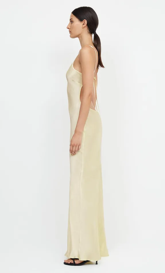 Woman Bec Bridge Backless Dresses CEDAR CITY MAXI DRESS Ice Yellow Woman Bec Bridge Backless Dresses CEDAR CITY MAXI DRESS Ice Yellow