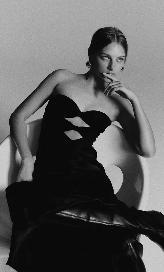 Woman Bec Bridge Backless Dresses HALLE STRAPLESS DRESS Black Woman Bec Bridge Backless Dresses HALLE STRAPLESS DRESS Black