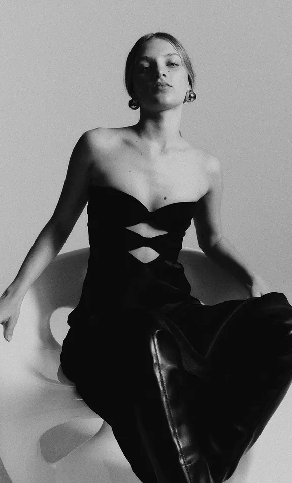Woman Bec Bridge Backless Dresses HALLE STRAPLESS DRESS Black Woman Bec Bridge Backless Dresses HALLE STRAPLESS DRESS Black