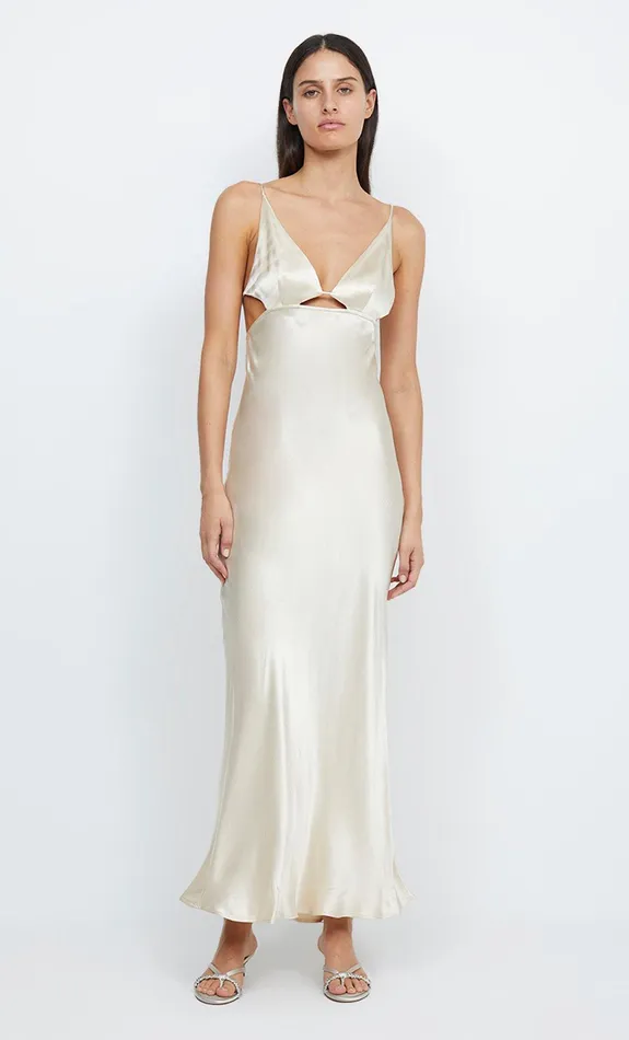 Woman Bec Bridge Backless Dresses INDI STRAPPY MAXI DRESS Vanilla Cream Woman Bec Bridge Backless Dresses INDI STRAPPY MAXI DRESS Vanilla Cream