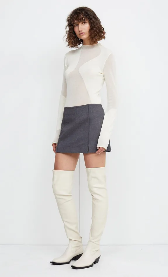 Woman Bec Bridge Long Sleeve DOROTHY KNIT SKIVVY Ivory Woman Bec Bridge Long Sleeve DOROTHY KNIT SKIVVY Ivory