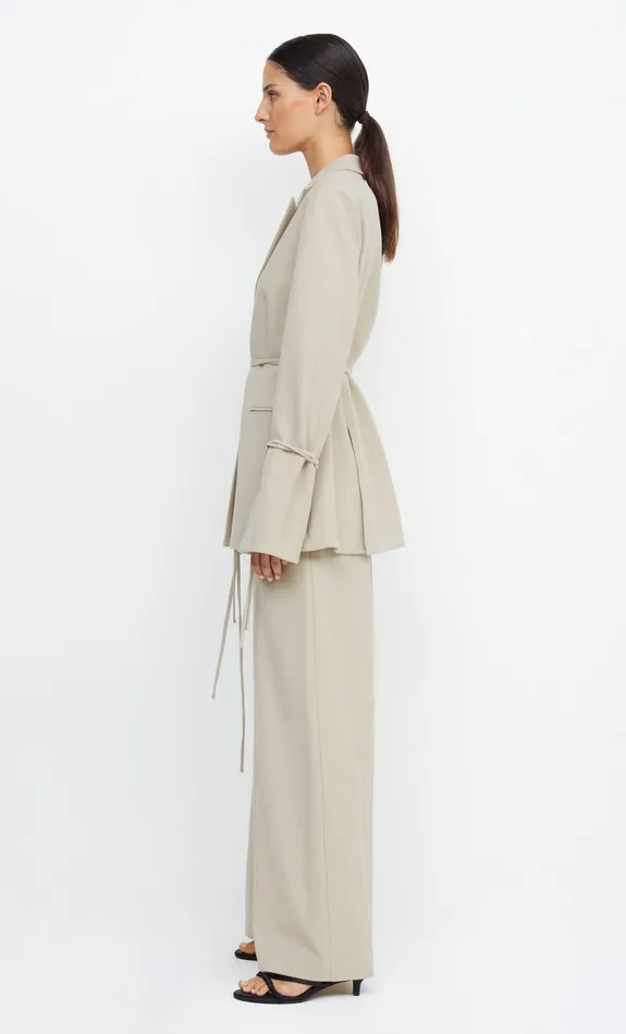 Woman Bec Bridge Long Sleeve LAUREL TIE BLAZER Bone Woman Bec Bridge Long Sleeve LAUREL TIE BLAZER Bone
