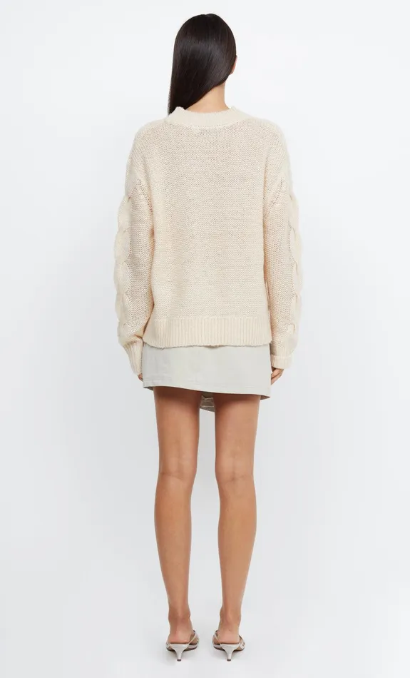 Woman Bec Bridge Long Sleeve MARION KNIT JUMPER Oatmeal Woman Bec Bridge Long Sleeve MARION KNIT JUMPER Oatmeal