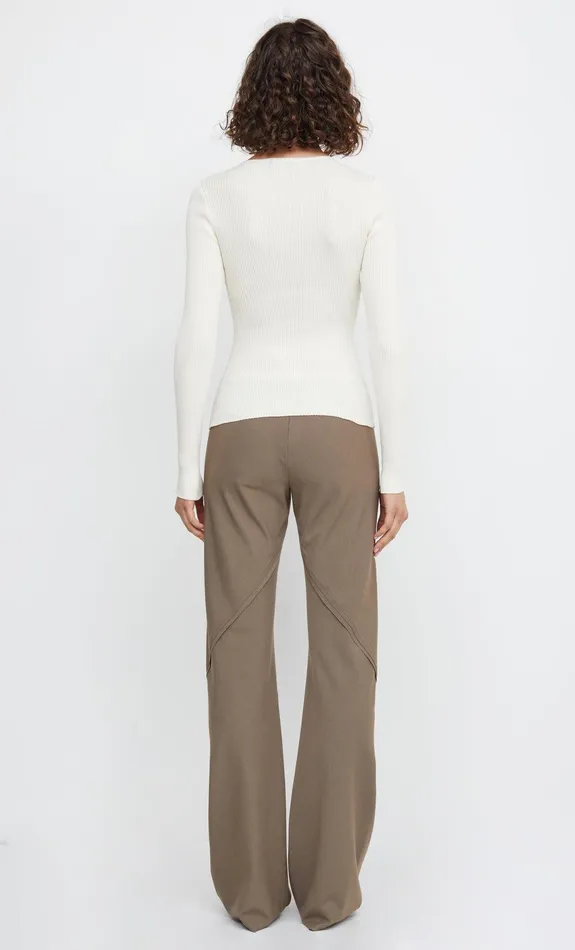 Woman Bec Bridge Long Sleeve SAPPHIRA KNIT CARDIGAN Ivory Woman Bec Bridge Long Sleeve SAPPHIRA KNIT CARDIGAN Ivory