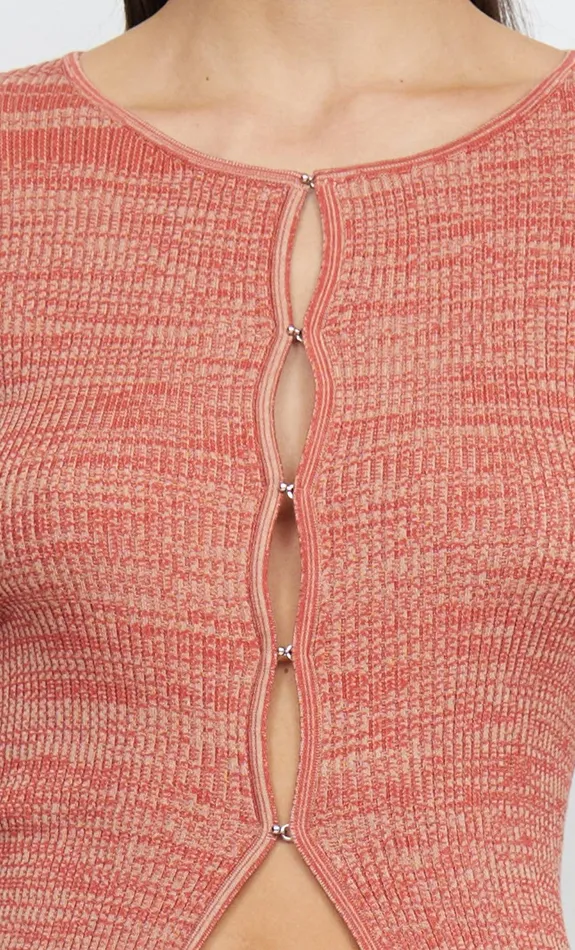 Woman Bec Bridge Long Sleeve SAPPHIRA KNIT CARDIGAN Sumac Red Woman Bec Bridge Long Sleeve SAPPHIRA KNIT CARDIGAN Sumac Red