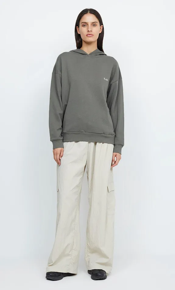 Woman Bec Bridge Long Sleeve SERENA ORGANIC HOODIE Khaki