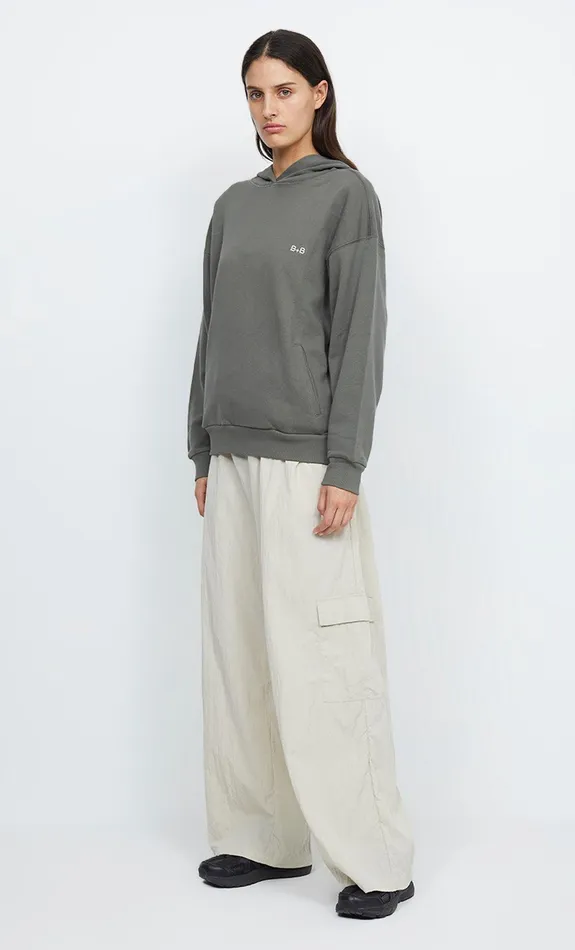 Woman Bec Bridge Long Sleeve SERENA ORGANIC HOODIE Khaki Woman Bec Bridge Long Sleeve SERENA ORGANIC HOODIE Khaki