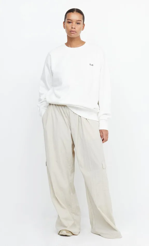 Woman Bec Bridge Long Sleeve SERENA OVERSIZED SWEATSHIRT Ivory