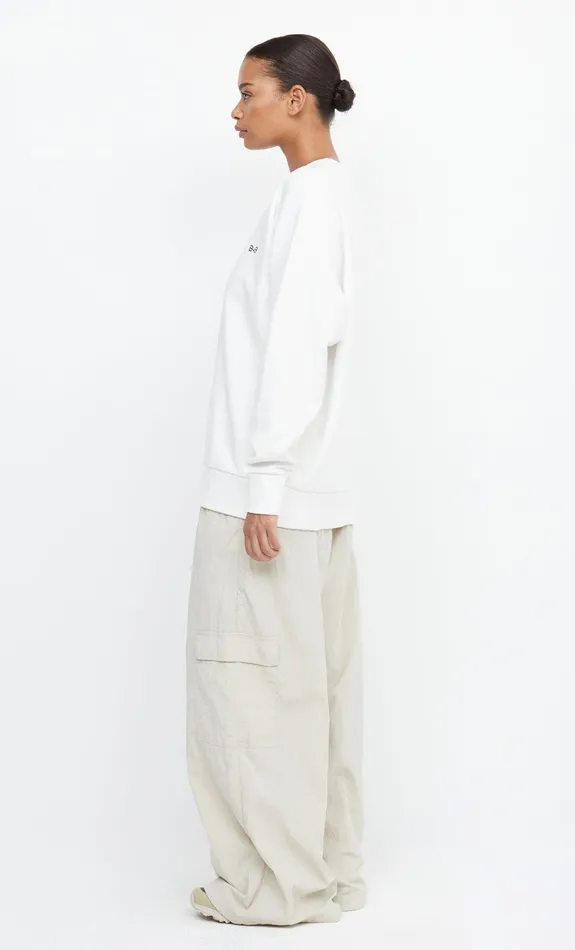 Woman Bec Bridge Long Sleeve SERENA OVERSIZED SWEATSHIRT Ivory Woman Bec Bridge Long Sleeve SERENA OVERSIZED SWEATSHIRT Ivory